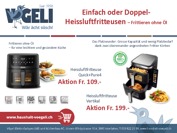 Heissluftfritteusen AirFry